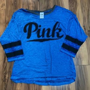 Pink 3/4 sleeve tee